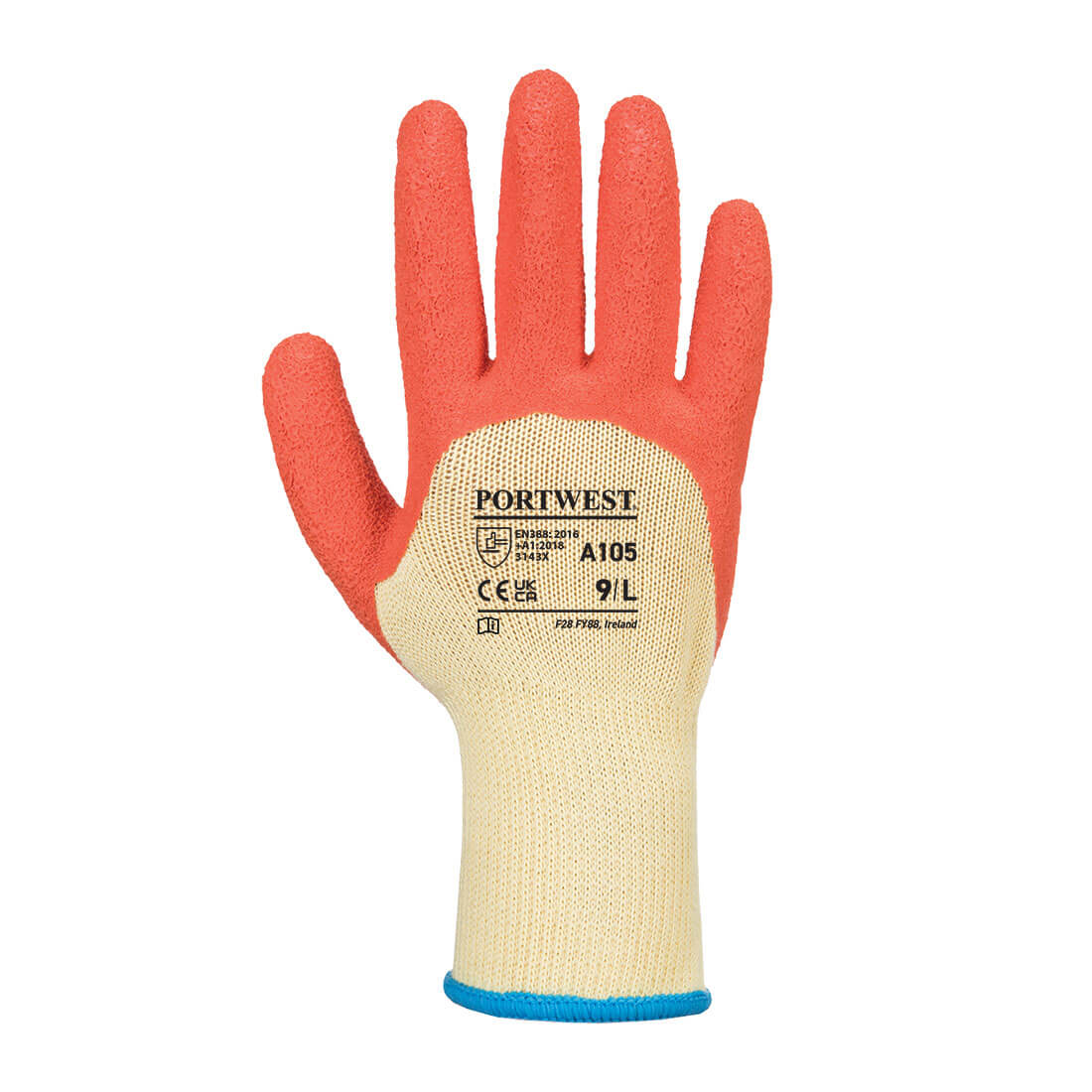 A105 - Tough Grip handske - Gul/Orange - Billede 2
