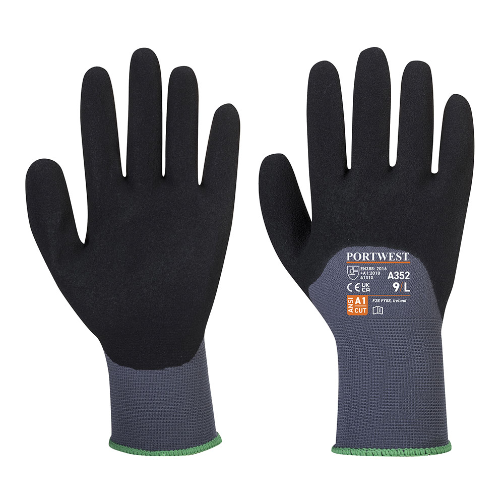 DermiFlex Ultra handske - Grå/Sort