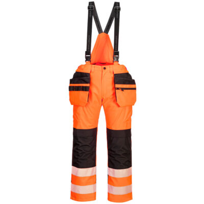 PW3 hi-vis overalls - Orange/Sort