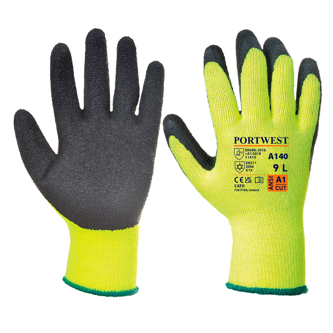 Termal grip handsker - Sort
