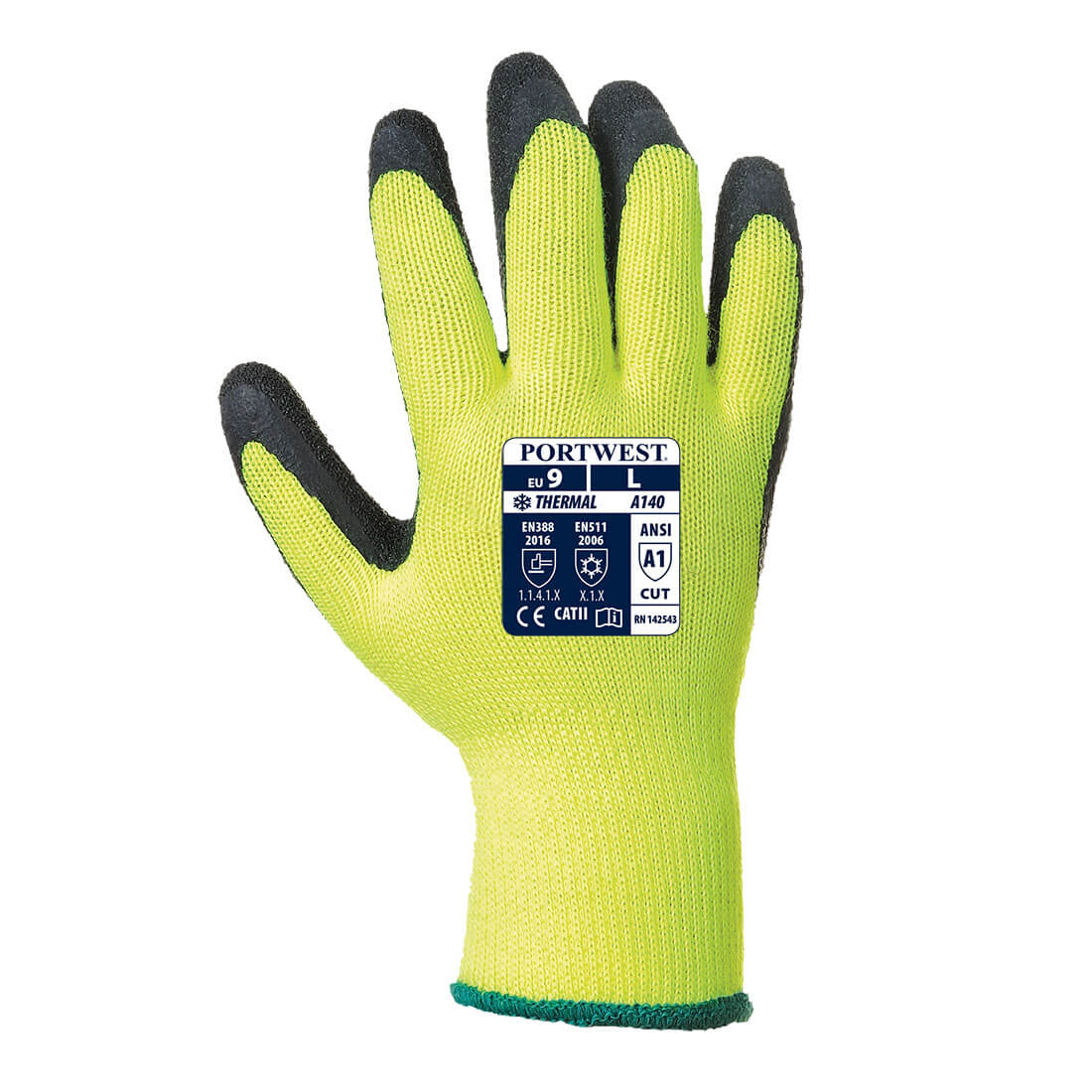 Termal grip handsker - Sort - Billede 2