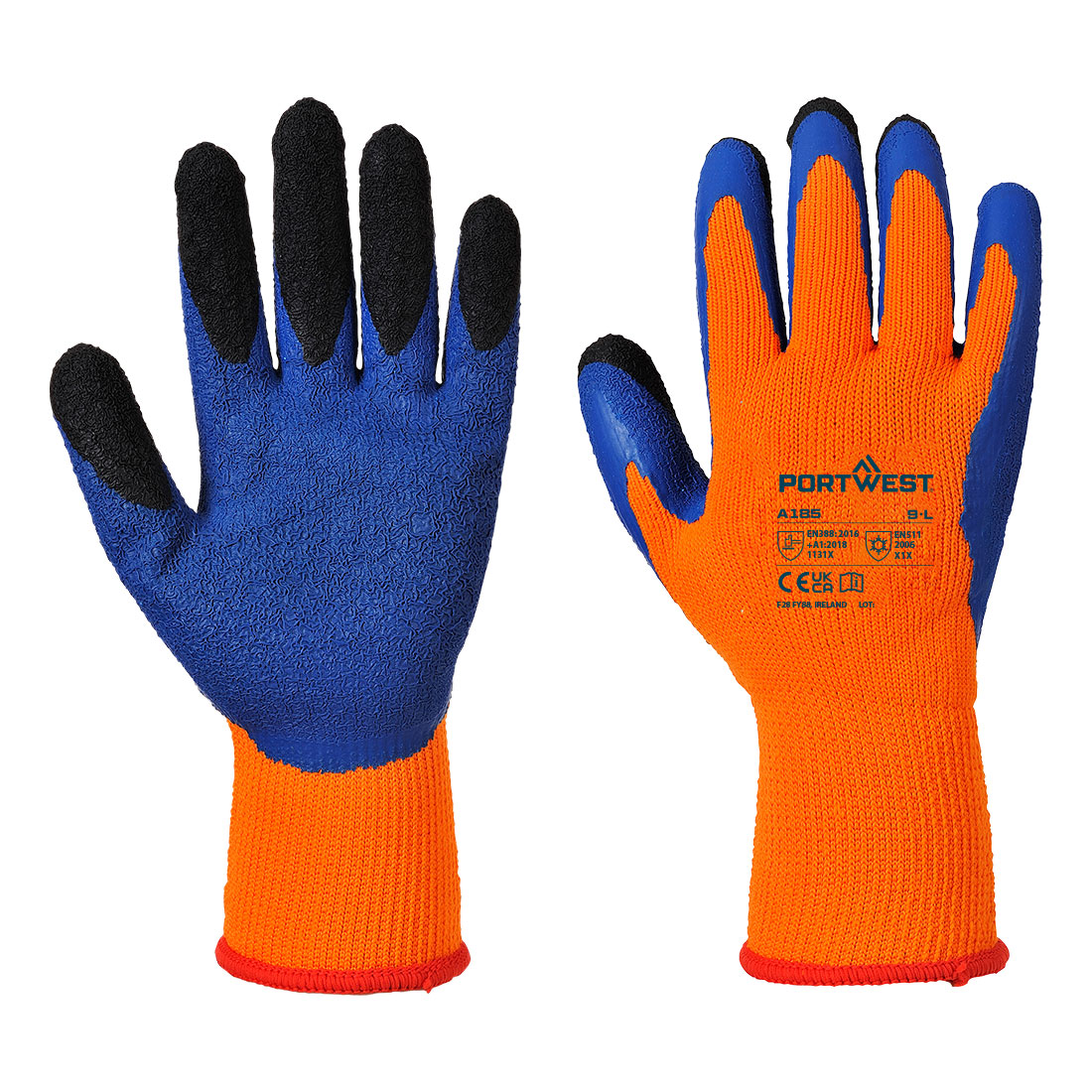 Cold 7 Latex Crinkle Finger Dipped Glove