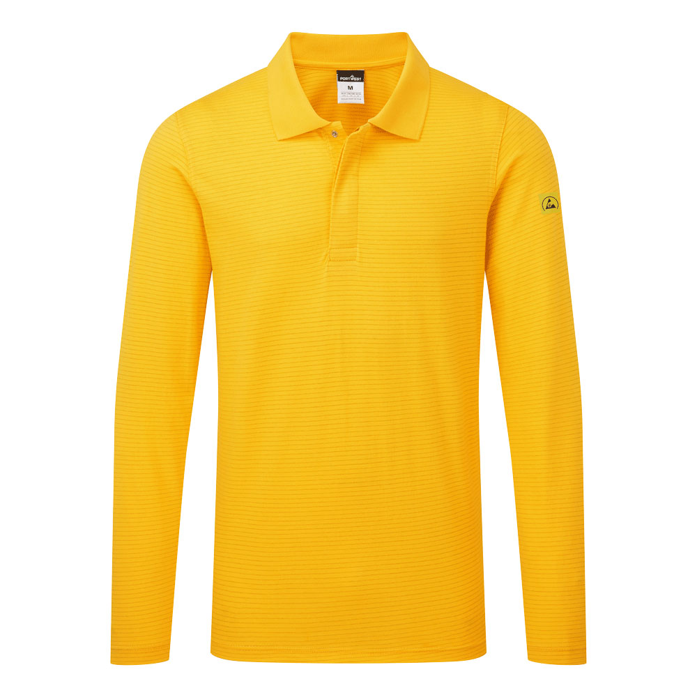 Anti-Static ESD Polo Shirt L/S