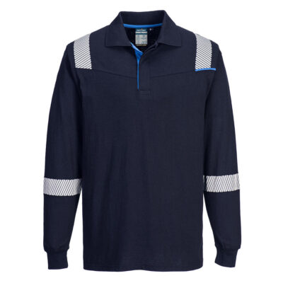 WX3 Modaflame Knit FR Long Sleeve Polo Shirt