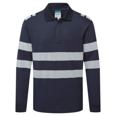 PW3 Modaflame Knit FR Long Sleeve Polo Shirt