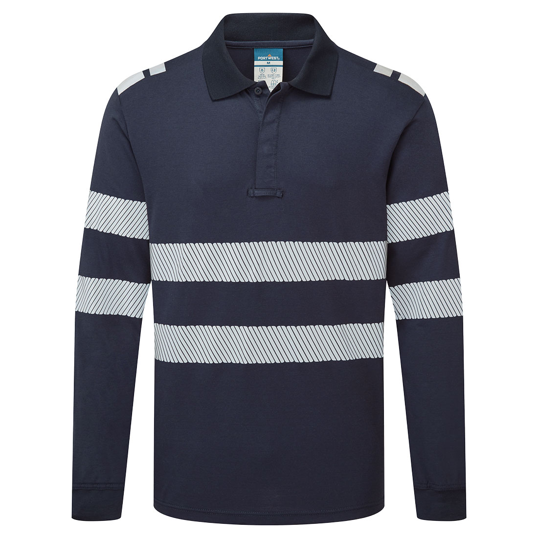 PW3 Modaflame Knit FR Long Sleeve Polo Shirt