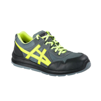 Steel Leather and Textile Trainer S1 FO SR