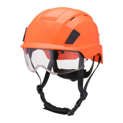 Integrated visor helmet